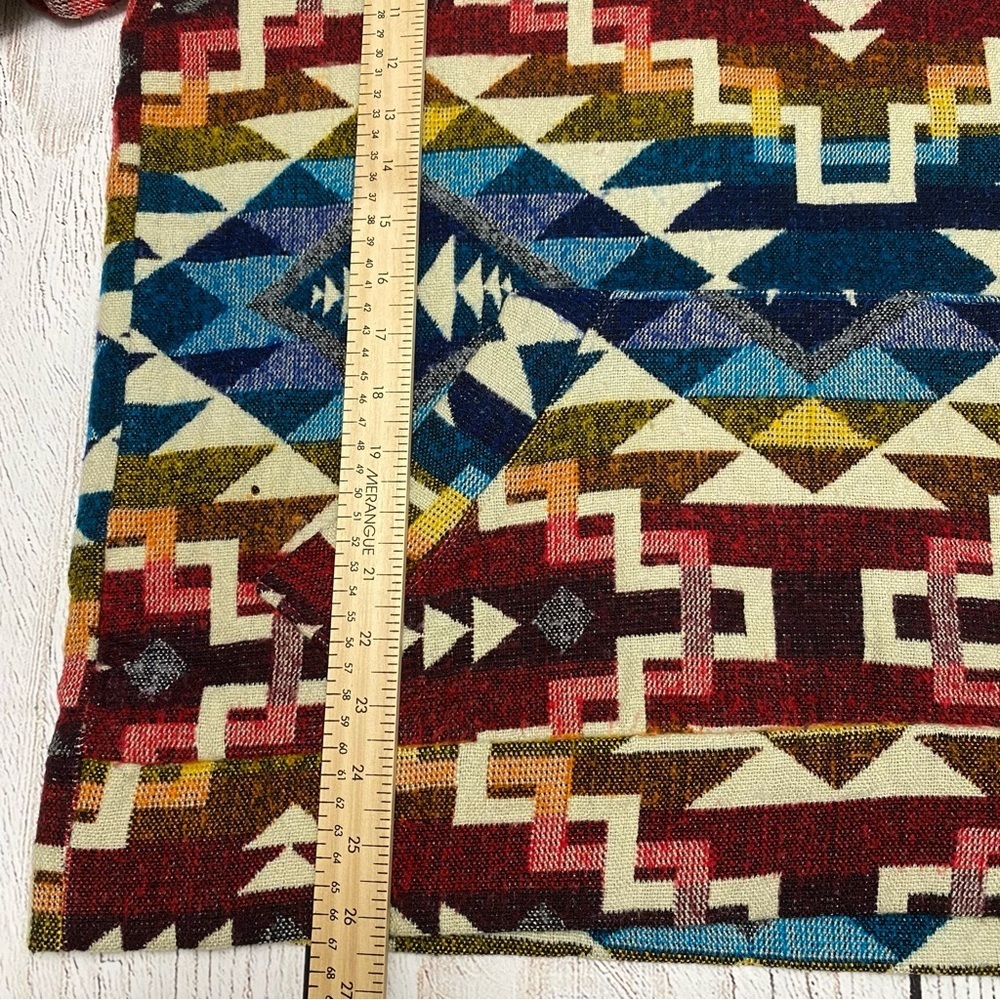 Alpaca Colorful Geometric Pattern Hoodie Large - Picture 7 of 9